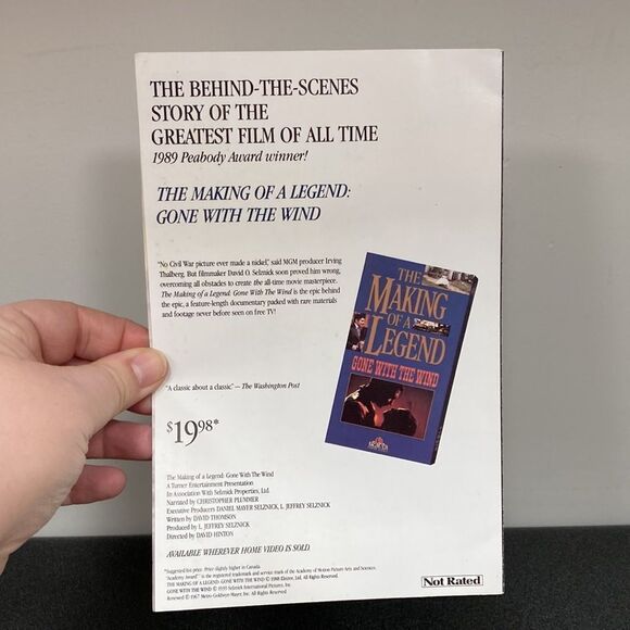 Gone with the Wind Deluxe Edition 2 VHS Cassette Tape in Slip Sleeve - Picture 7 of 10